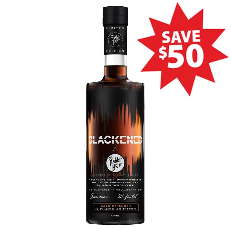 Blackened x Rabbit Hole Cask Strength Bourbon Whiskey 750ml – THE