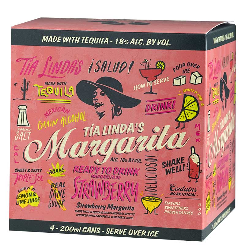 Tia Linda's Margarita Strawberry 4pk